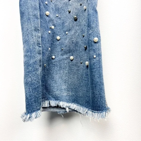 Beaded GG Jeans Fringe Cuff Jeans - Picture 10 of 15